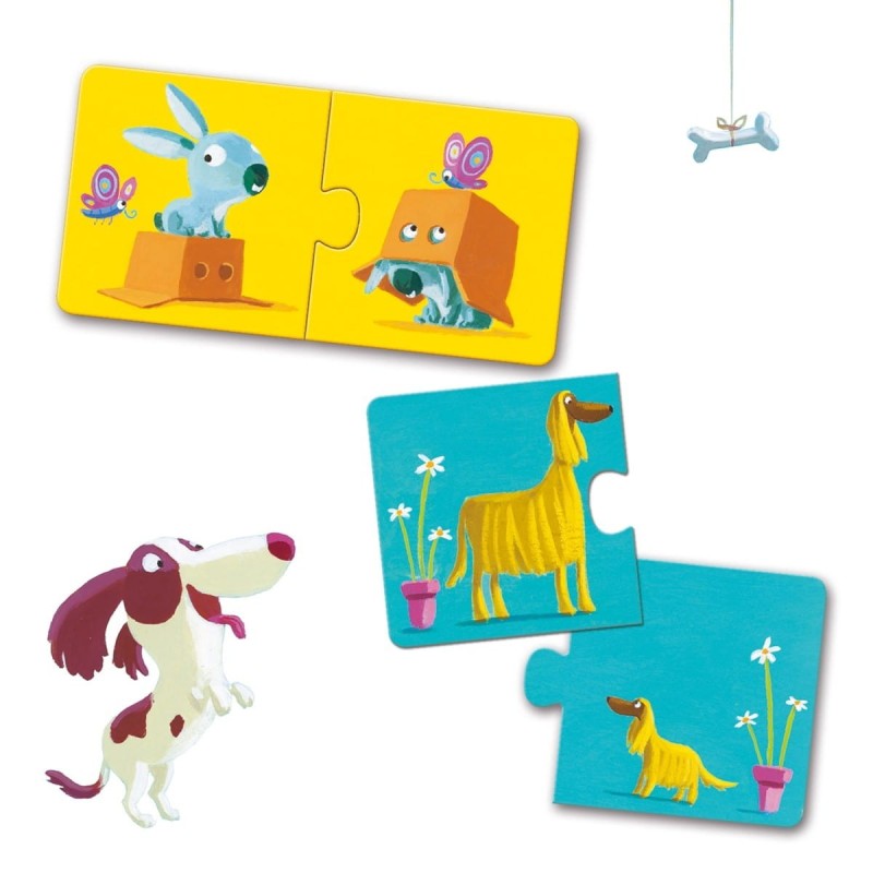 Puzzle dwuelementowe Przeciwieństwa - Djeco