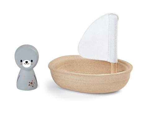 Żaglówka z Foką do Kąpieli - PlanToys