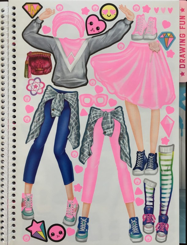 Szkicownik z Naklejkami Dance - Top Model