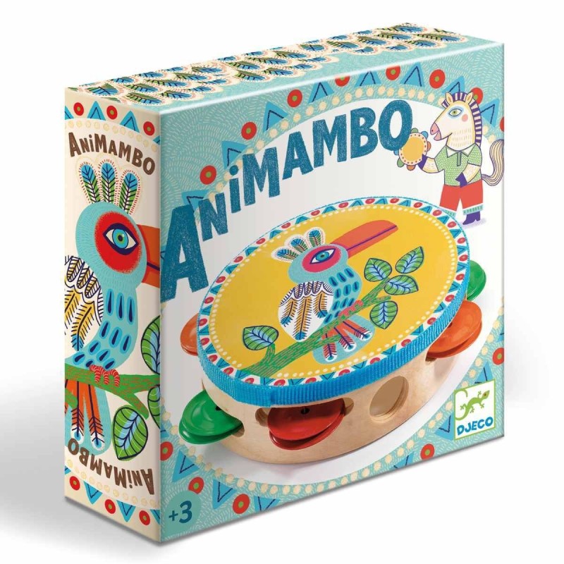 Tamburyn dla Dzieci Drewniany - Djeco