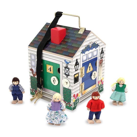 Domek Edukacyjny 4 Zamki, Kulczyki, Dzwoni, Laleczki - Melissa & Doug