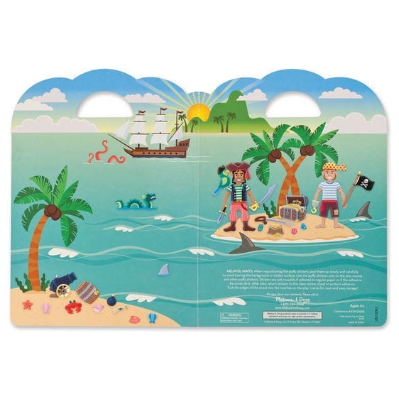 Wypukłe Naklejki Statek Piracki - Melissa & Doug