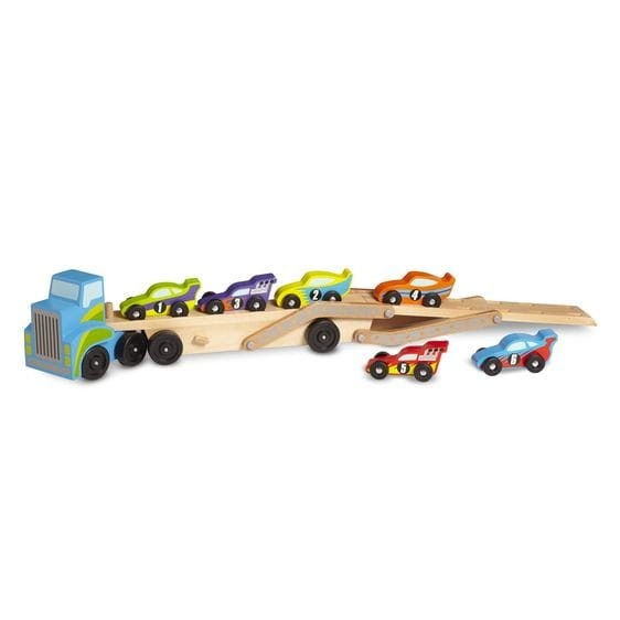 Piętrowa Ciężarówka i Auta Wyścigowe - Melissa & Doug