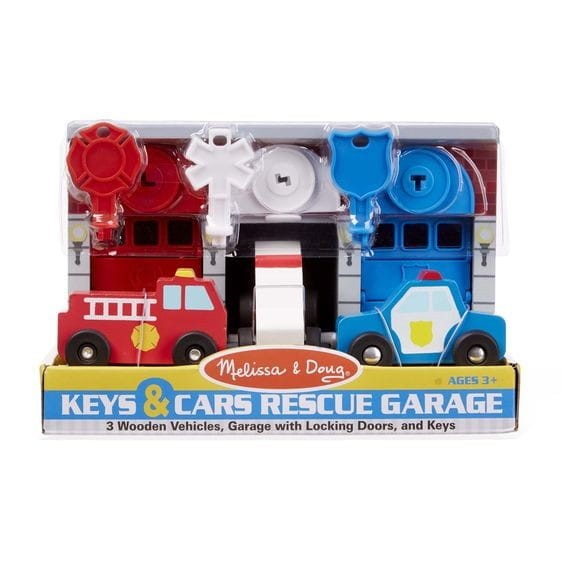 Garaże z Pojazdami Ratunkowymi i Kulczykami - Melissa & Doug