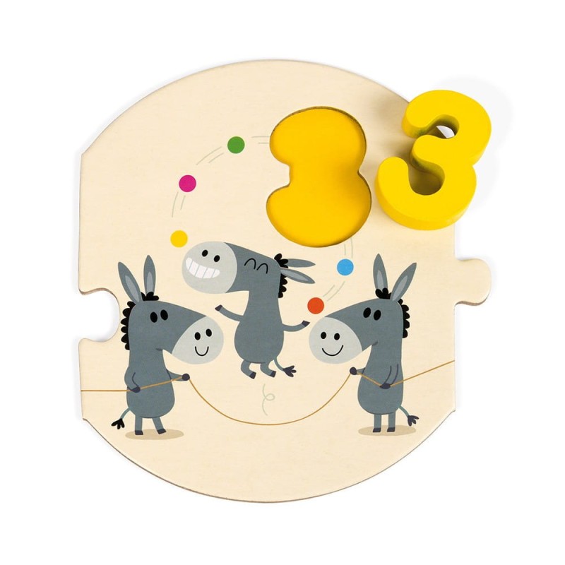 Nauka Liczenia Układanka Puzzle - Janod