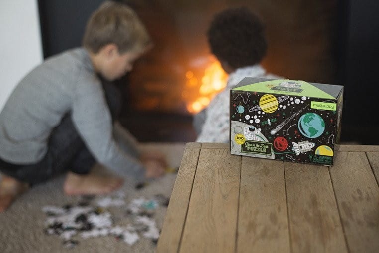Świecące w Ciemności Puzzle Kosmos 100 el. - Mudpuppy