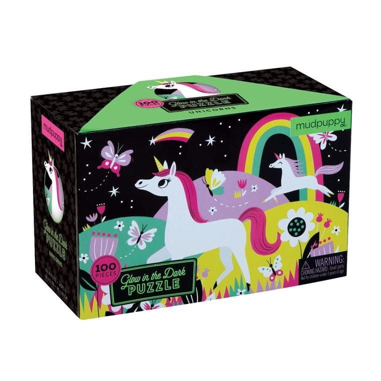 Świecące w Ciemności Puzzle Jednorożec 100 el. - Mudpuppy