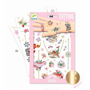 Tatuaże Dziecięce Biżuteria z połyskiem - Djeco