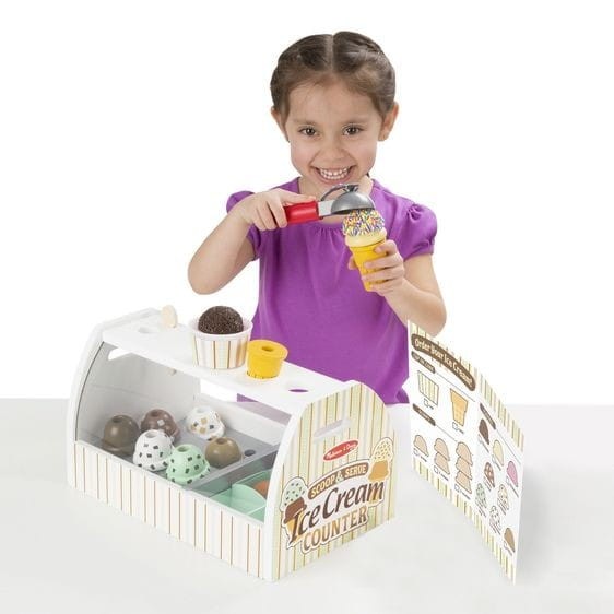 Lodziarnia Scoop & Serve Ice Cream Counter  - Melissa & Doug