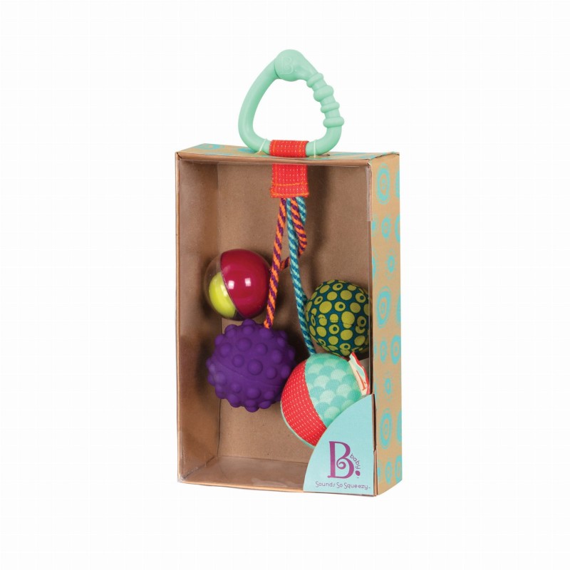 Gryzak z Piłeczkami Sensorycznymi Sounds So Squeezy - b.toys