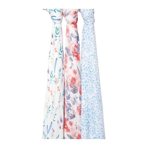 Otulacz Bambusowy Watercolour Garden 3szt. - aden+anais