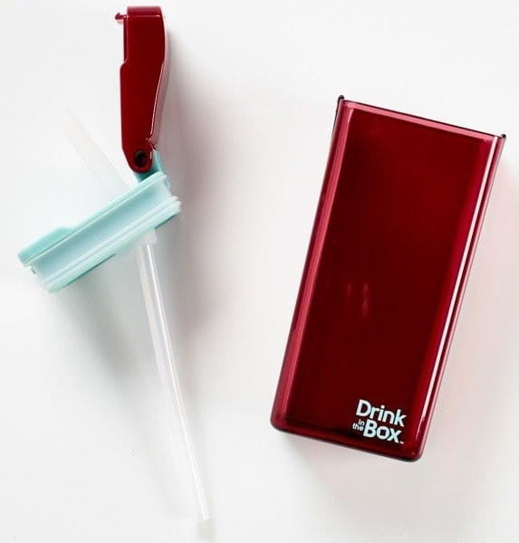 Bidon ze Słomką Malinowy 355 ml - Drink in the Box