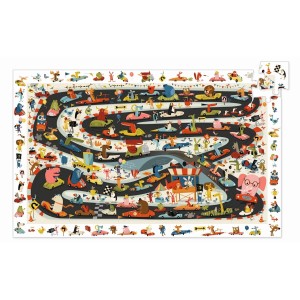 Puzzle obserwacyjne Rajd Samochodowy 54 el. - Djeco