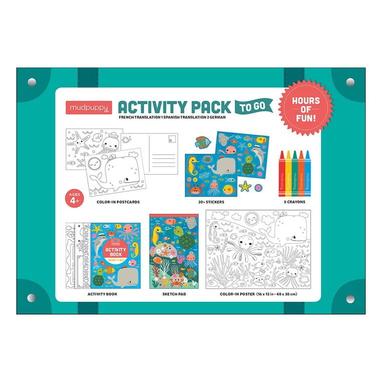 Zestaw Kreatywny Teczka Malowanki Naklejki Pod Wodą - Mudpuppy