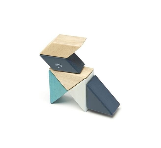 Drewniane klocki magnetyczne Prism Pocket Pouch Blues - Tegu