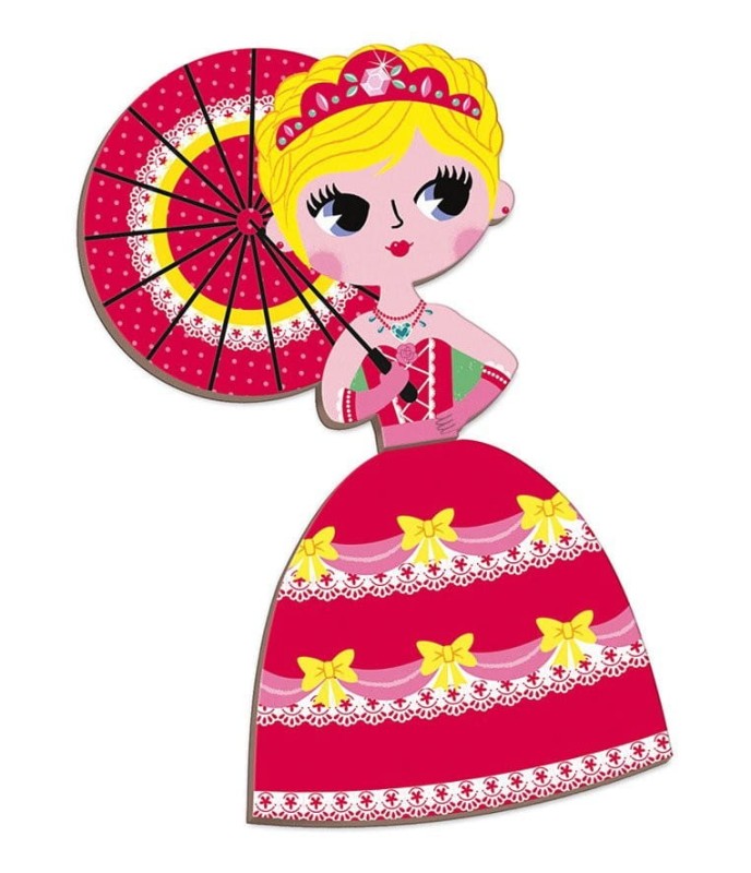 Magnetyczna Układanka Księżniczki Magnetibook - Janod