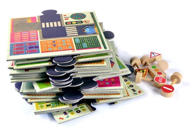 Puzzle Podłogowe Droga Ulice Miasto - Djeco