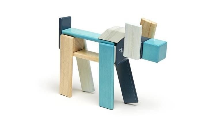 Drewniane Klocki Magnetyczne Classics Blues 24 szt - Tegu