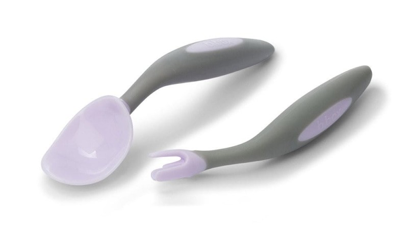 Pierwsze Sztućce do Nauki Jedzenia Toddler cutlery set Gelato Boysenberry - B.box