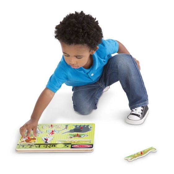 Puzzle Dźwiękowe Zwierzęta z Zoo - Melissa & Doug