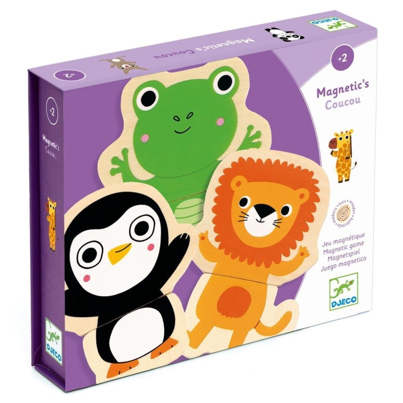 Puzzle Magnetyczne 2-elementowe Dżungla - Djeco