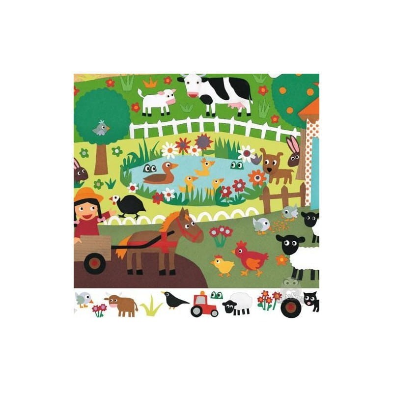 Puzzle obserwacyjne Farma 35 el. - Djeco