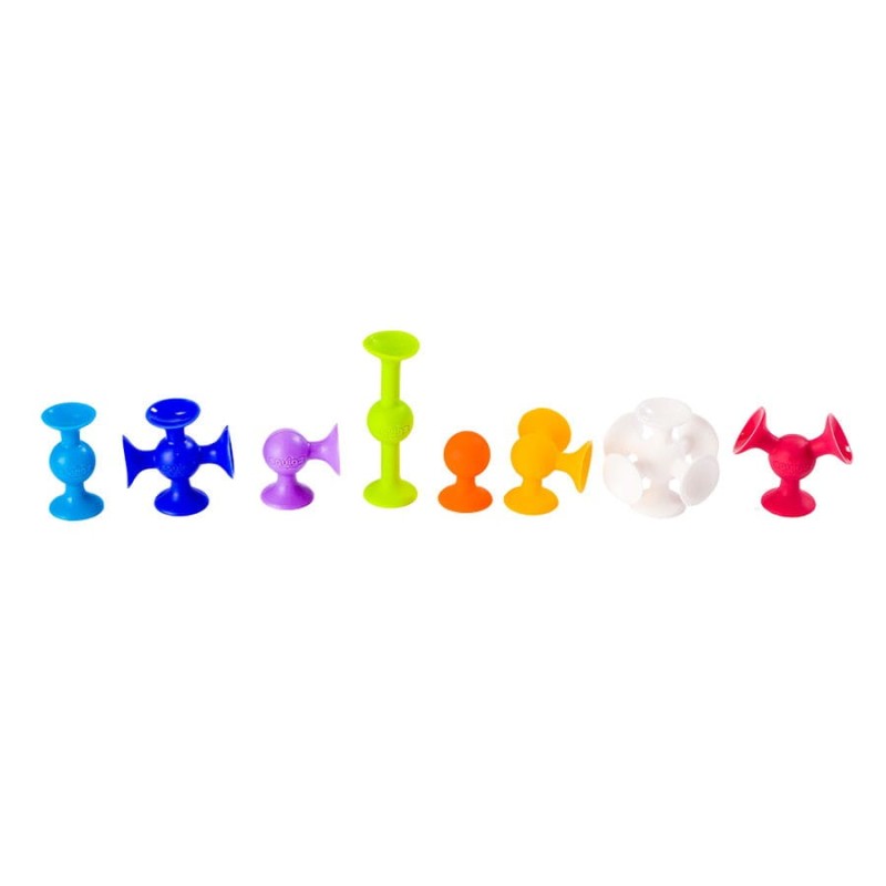 Klocki Silikonowe Przyssawki Squigz Zestaw Startowy - Fat Brain Toys