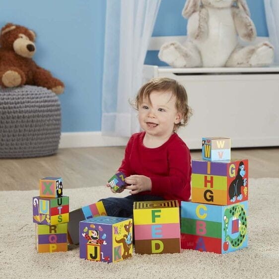 Piramida Wieża 10 Kostek Alfabet - Melissa and Doug