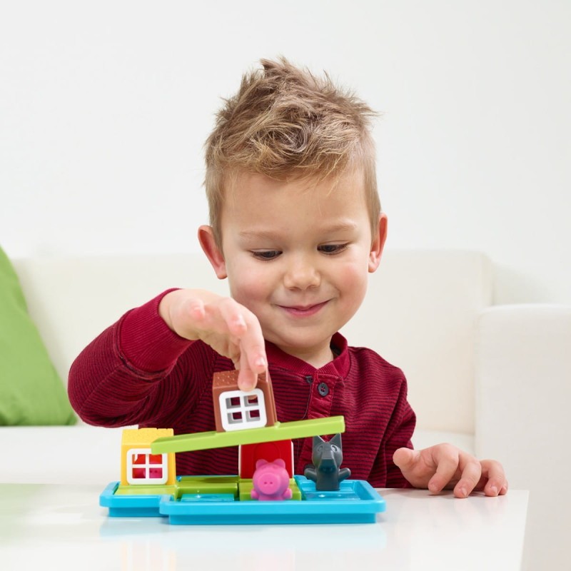 Gra Planszowa 3+ Trzy Świnki Three Little Piggies - SmartGames