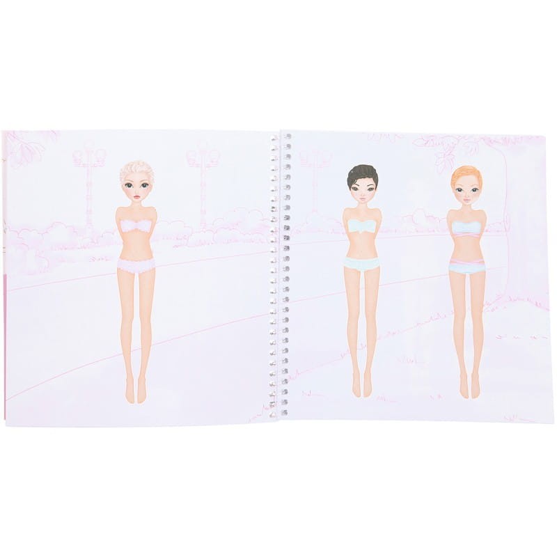 Szkicownik z Naklejkami Ubieranki Dress Me Up - Top Model