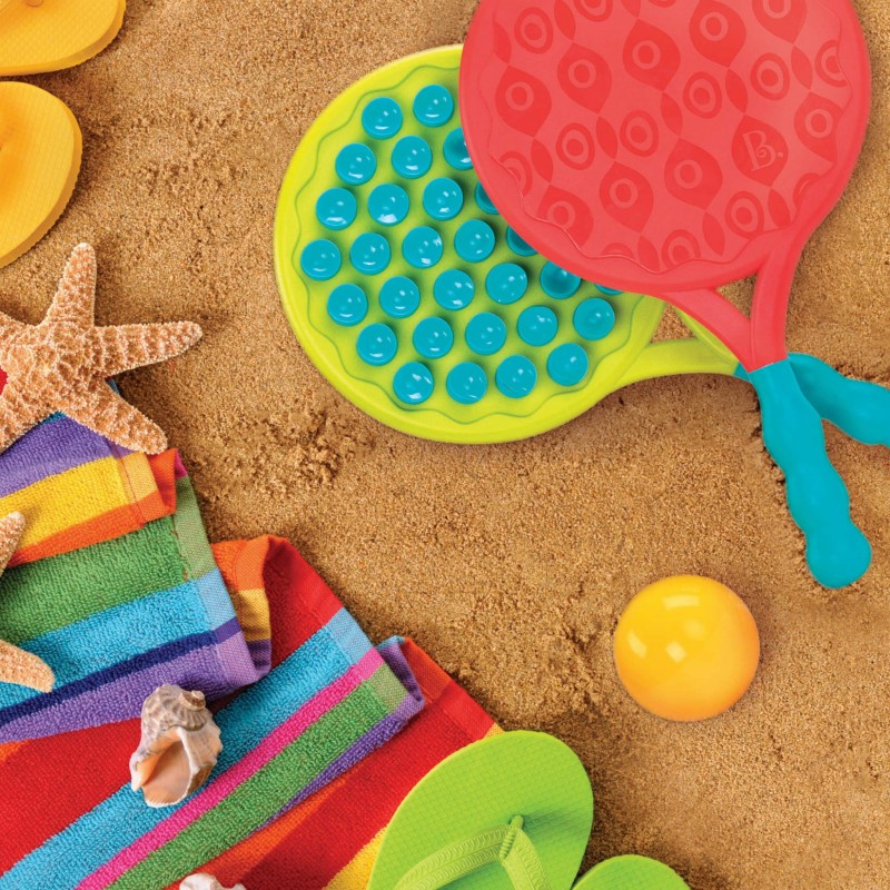 Paletki dwustronne rakietki z piłeczką Paddle Popper - B.toys