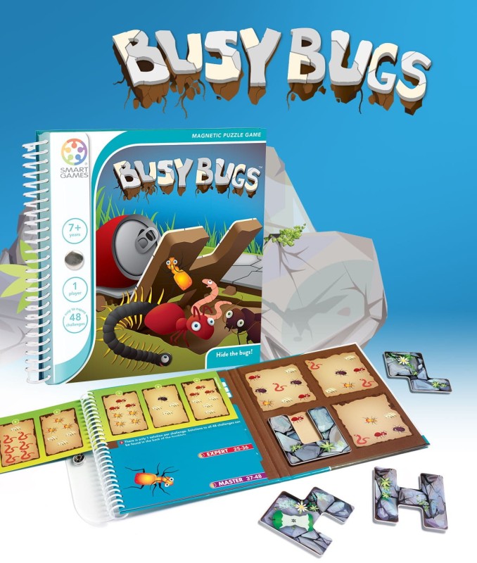 Gra Planszowa Magnetyczna Busy Bugs 7+ pracowite robaczki - SmartGames