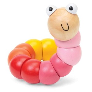 Elastyczna dżdżownica robaczek Wiggly Worm róż - Bigjigs Toys