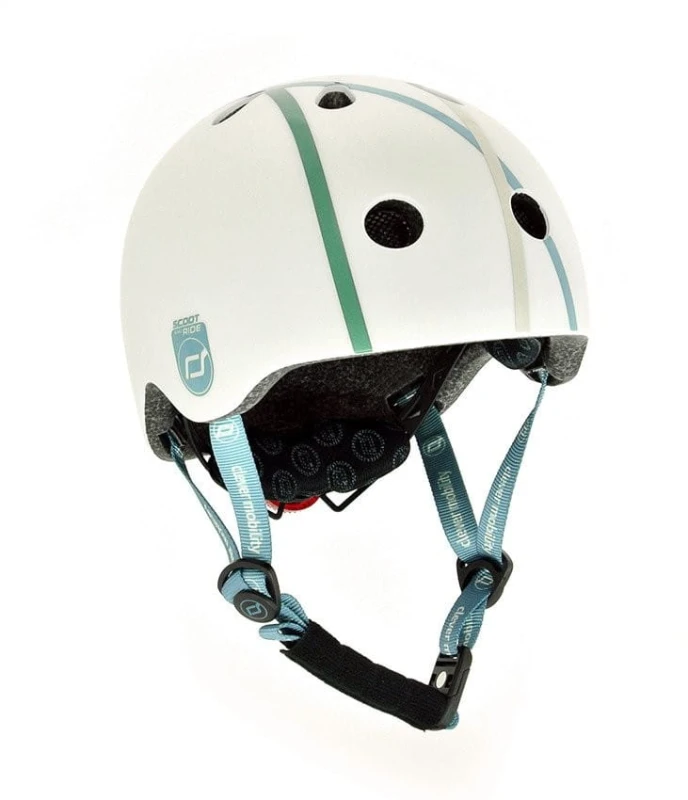 Ultralekki Kask Ochronny z Lampką LED na Hulajnogę i Rower  dzieci 1-5 lat Crossline - Scoot & Ride