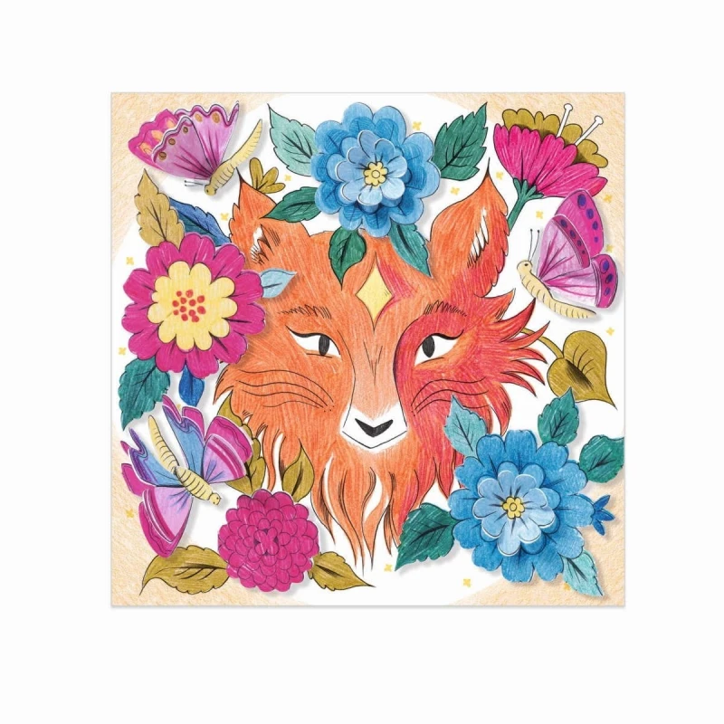 Kolorowanka z niespodzianką 3D Leśni Przyjaciele - Djeco