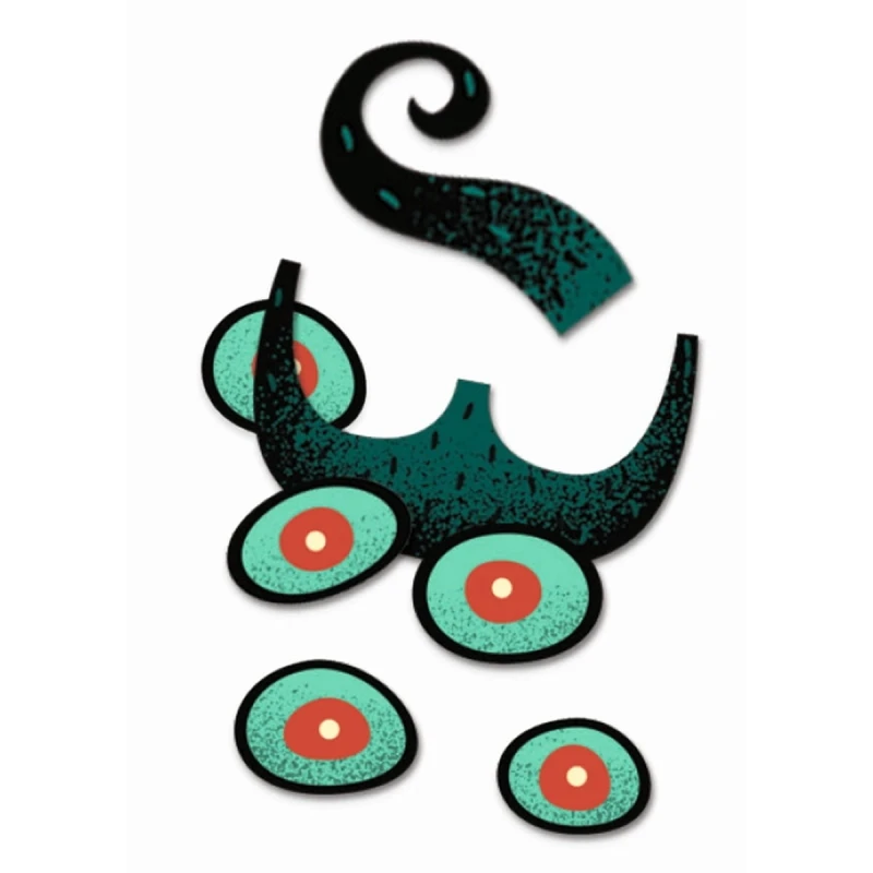 Farby do malowania twarzy z naklejkami Pirat - Djeco