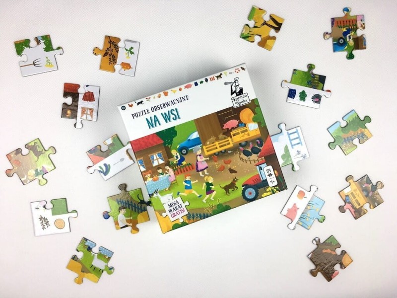 Puzzle obserwacyjne 54 el. Na wsi. Kapitan Nauka