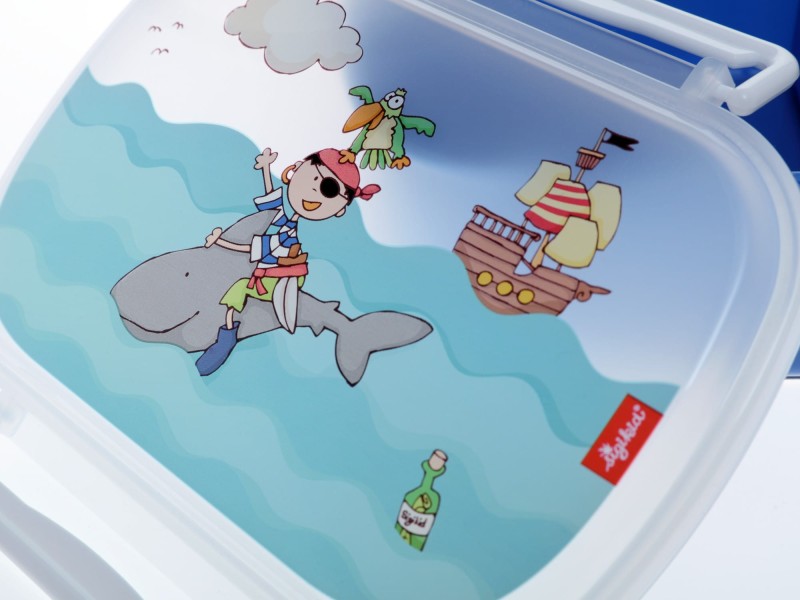 Lunchbox śniadaniówka niebieska pirat - sigikid