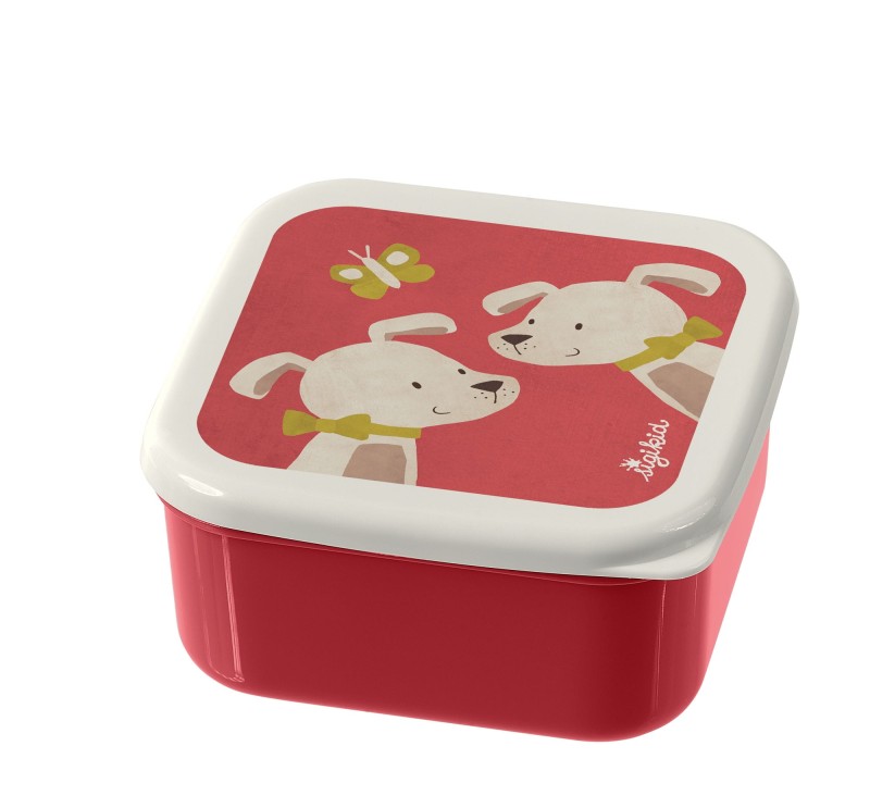 Pudełka 3 Pojemniki na Przekąski piesek - sigikid