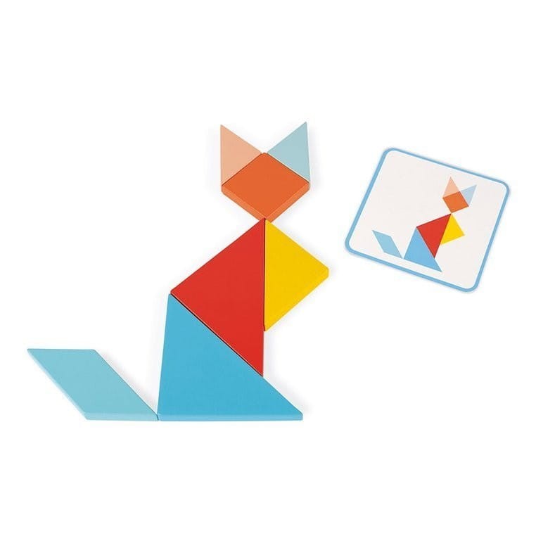 Tangram Układanka drewniana - Janod