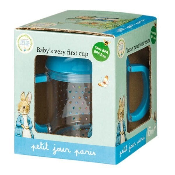 Kubek z dziubkiem tritanowy Królik Piotruś - Petit Jour Paris