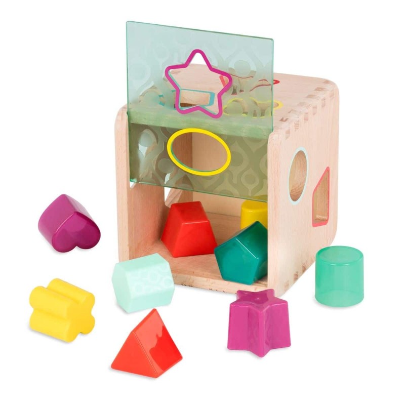 Sorter Kształtów z klockami kostka - b.toys