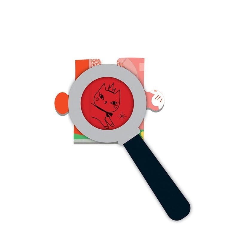 Puzzle z lupą i ukrytymi elementami Zamek jednorożca 42el. - Mudpuppy