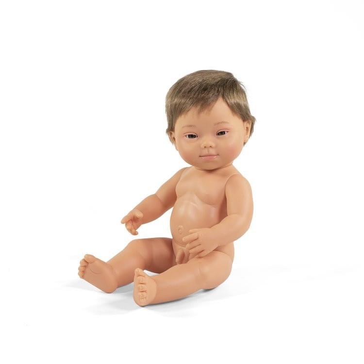 Pachnąca Lalka Chłopiec Europejczyk 38cm z Zespołem Downa - Miniland Doll