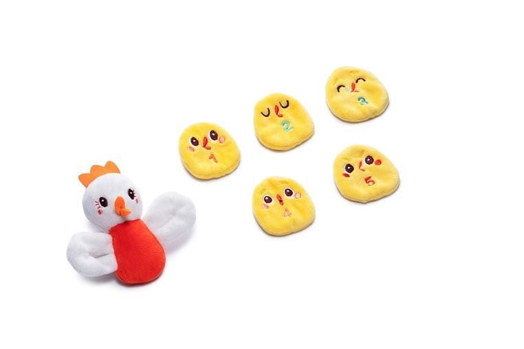 Książeczka Sensoryczna miękka Kurka i pisklaki - Lilliputiens