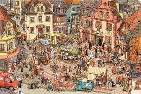 Nasze miasteczko - wielkoformatowa książka obrazkowa picturebook