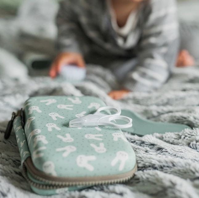 Zestaw do manicure dla niemowląt miętowy Hygge - Suavinex