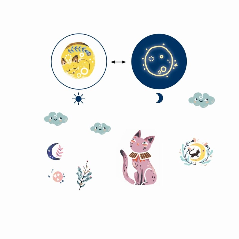 Tatuaże dziecięce świecące w ciemności Słodkie Sny - Djeco