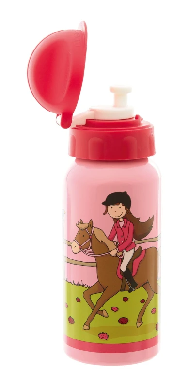 Bidon dziecięcy aluminiowy Na koniu 400ml - sigikid