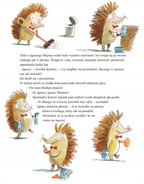 Wielkie mycie zębów w zoo. Książka z plakatem